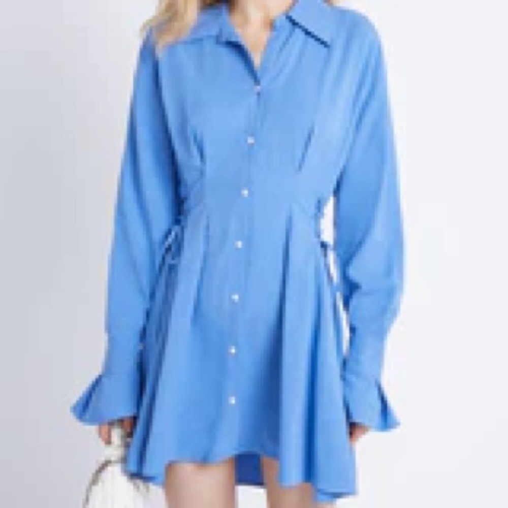 Urban Revivo Lace Up Side Shirt Dress